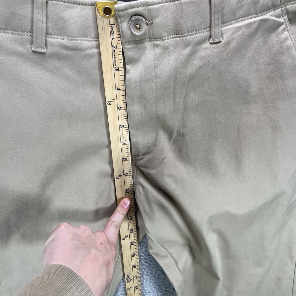 Haggar Chino Pants Mens 38x29 Khaki In Motion Stretch Straight Fit NWT - Picture 11 of 15